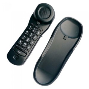 Omega Telephone With Slim Design Black