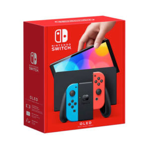 Nintendo Switch OLED Blue & Red + FREE CASE