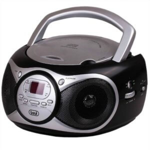 Trevi Portable Radio with CD/AUX Support – CD512BK