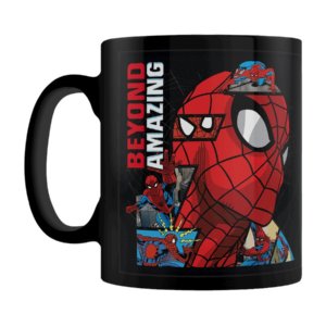 Spider-Man (60 Years) Black Coffee Mug