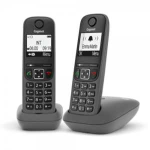Gigaset AS490 Duo Cordless Telephone Black with Handsfree