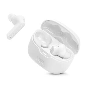 JBL Tune Beam White Bluetooth Noise Cancelling Earbuds