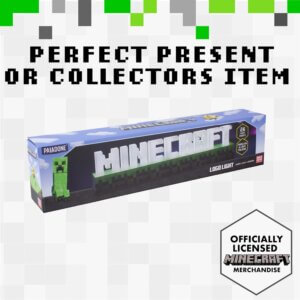 Minecraft Logo Light – Minecraft Lamp, Gaming Room Decor, and Bedroom Night Light – Minecraft Desk Accessories and Gifts for Fans – 2 Light Modes